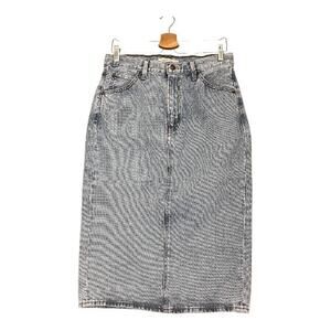 Levi's Women High Rise Back Slit Skirt Size 30/ US 10 Denim 100% Cotton